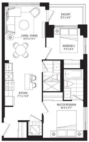 2 bedrooms 2 baths house For Sale By Owner in Scarborough Ontario
