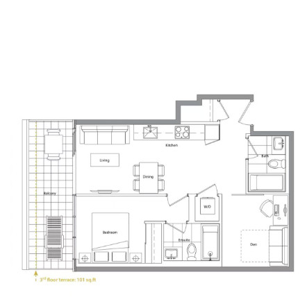 1 + Den bedrooms 2 baths house For Sale By Owner in Toronto Ontario