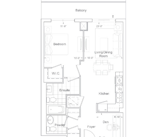 1 + Den bedrooms 2 baths house For Sale By Owner in Toronto Ontario