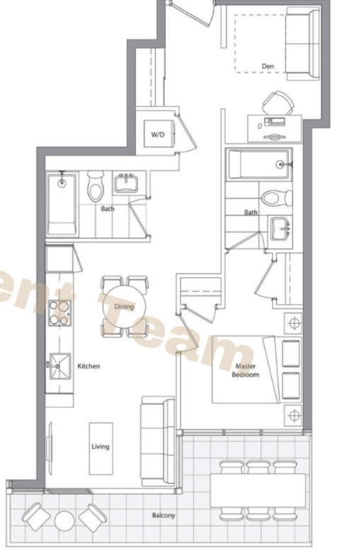 1 + Den bedrooms 2 baths house For Sale By Owner in Toronto Ontario