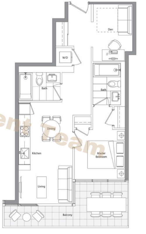 1 + Den bedrooms 2 baths house For Sale By Owner in Toronto Ontario