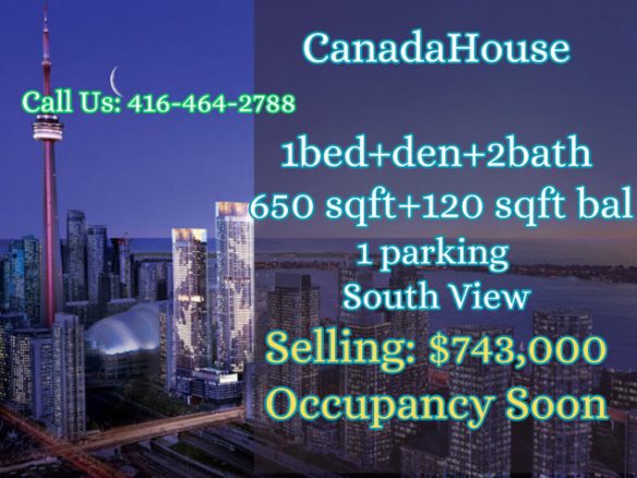 1 + Den bedrooms 2 baths house For Sale By Owner in Toronto Ontario