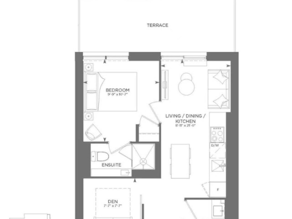 1 + Den bedrooms 2 baths house For Sale By Owner in Toronto Ontario