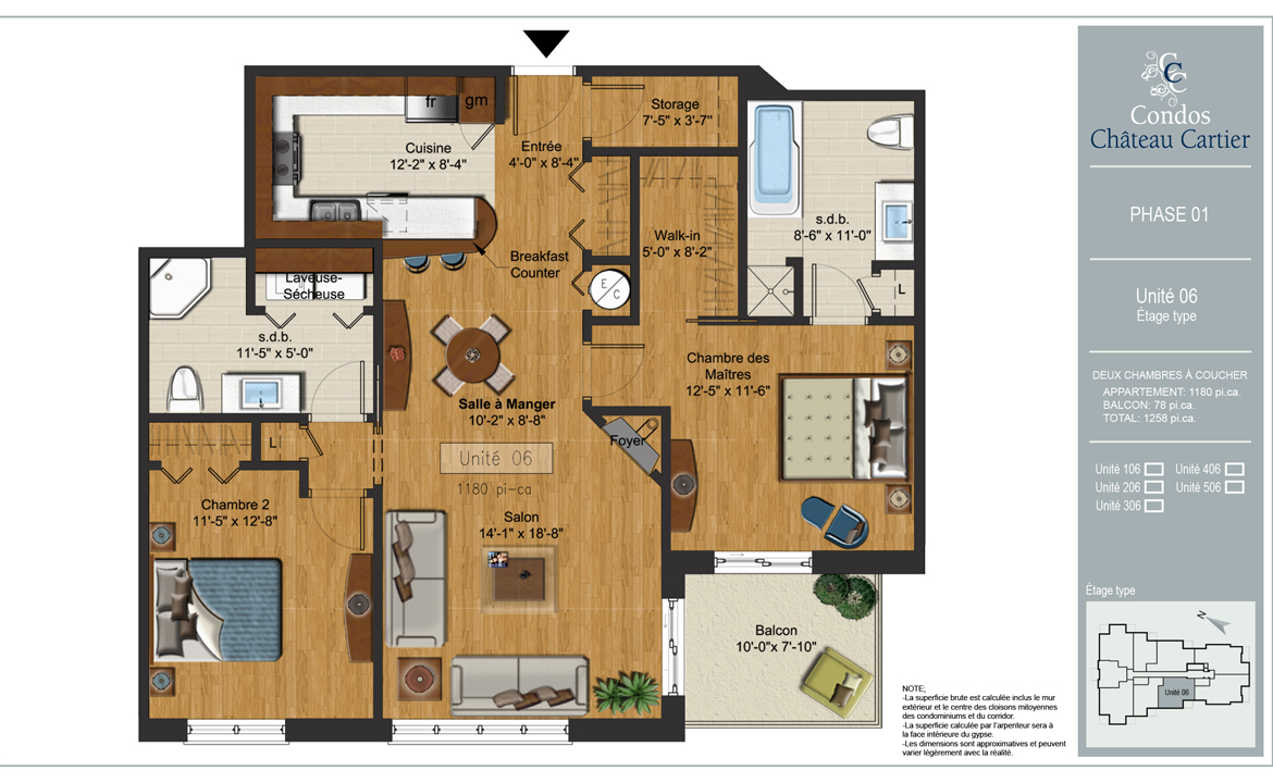 2 Bedrooms, 2 Bathrooms Château Cartier Golf Course Executive Condo for Sale