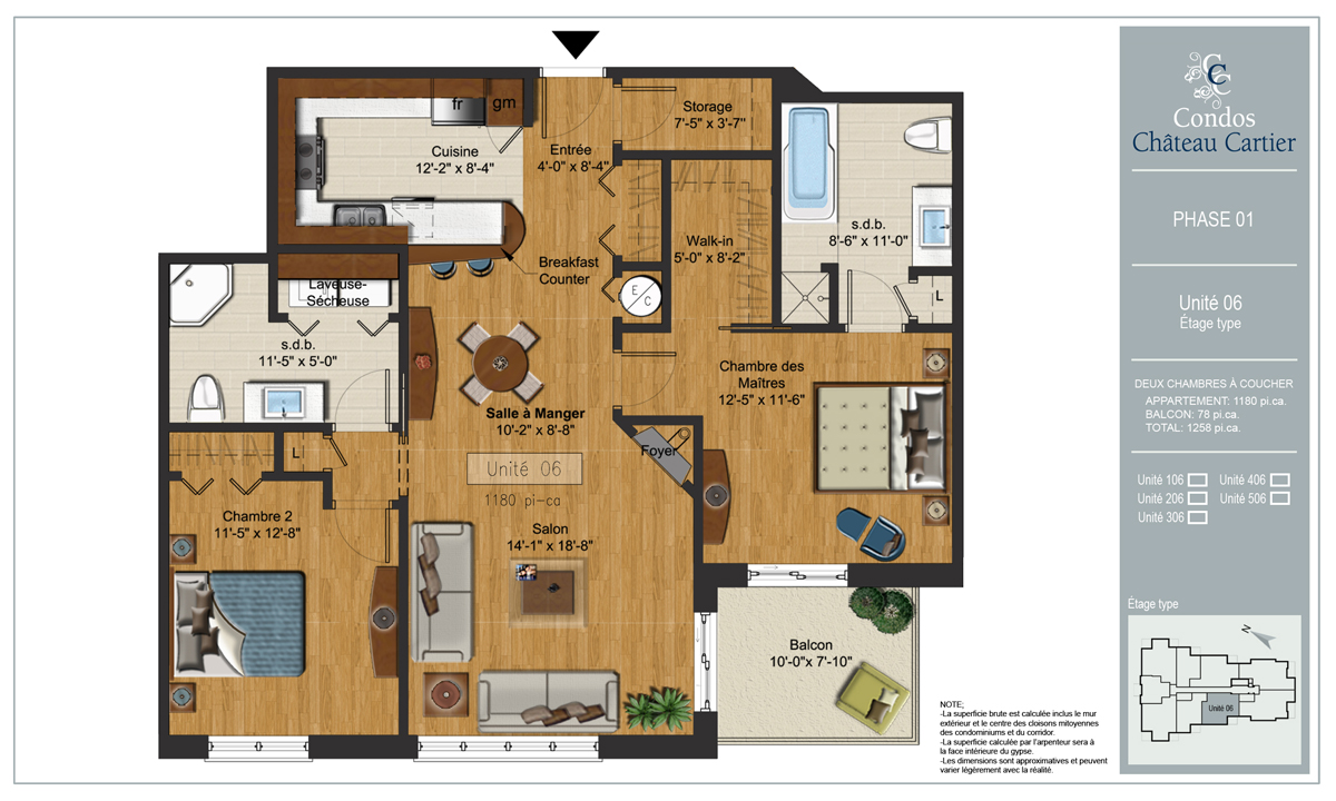 2 Bedrooms, 2 Bathrooms Château Cartier Golf Course Executive Condo for Sale